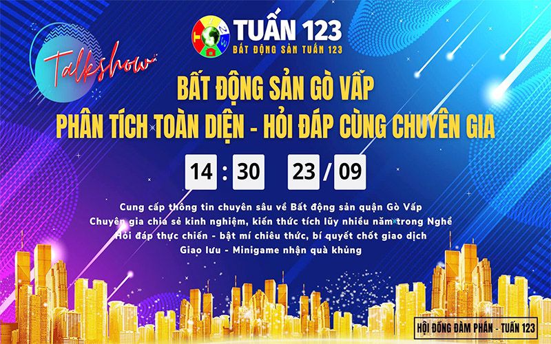 Talkshow Bất Động Sản Gò Vấp – Tập Đoàn Tuấn 123